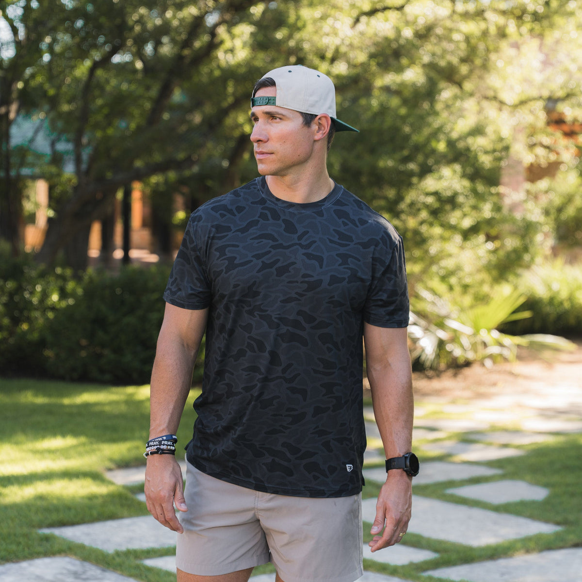 Go To Tee - Black Camo