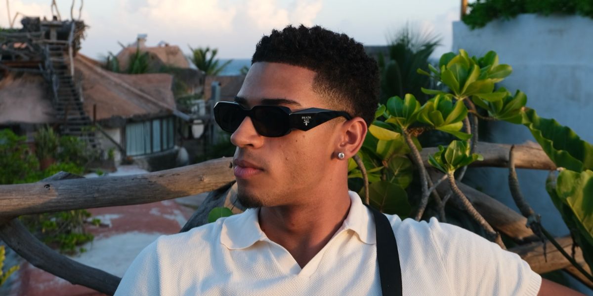 Prada PR 17WS 1AB5S0 Symbole Sunglasses - As Seen On Lamine Yamal & Travis Barker