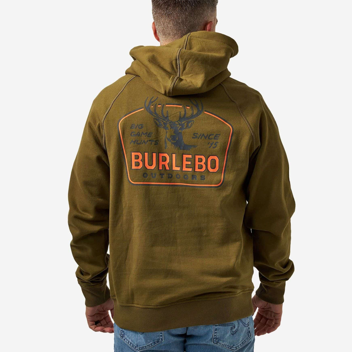Fleece Hoodie - Big Game Hunts - Hunter Green