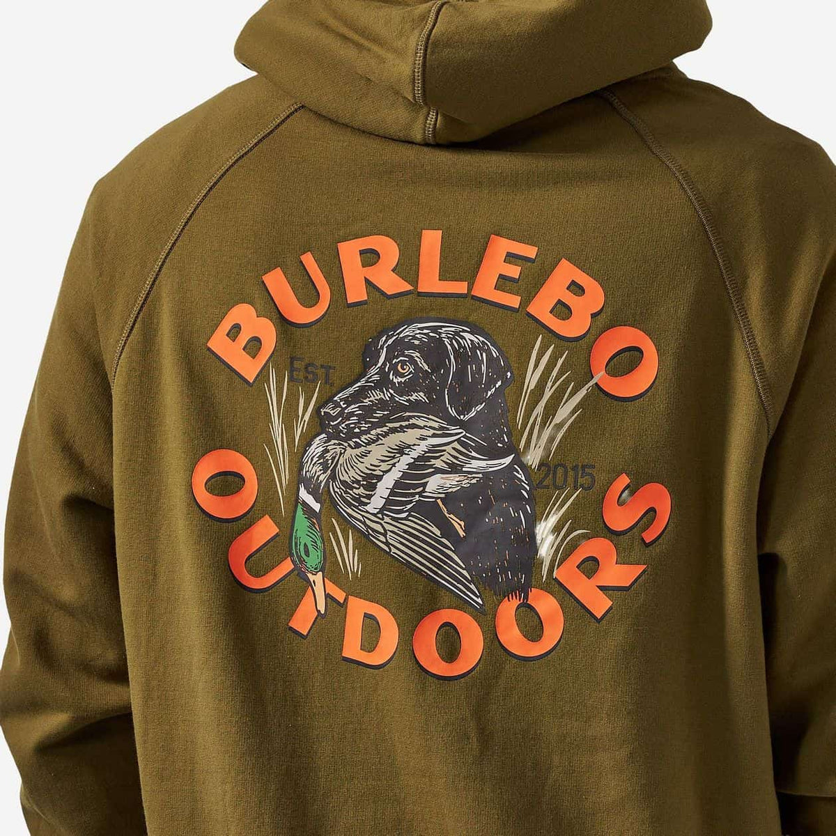 Fleece Hoodie - Duck Down - Hunter Green