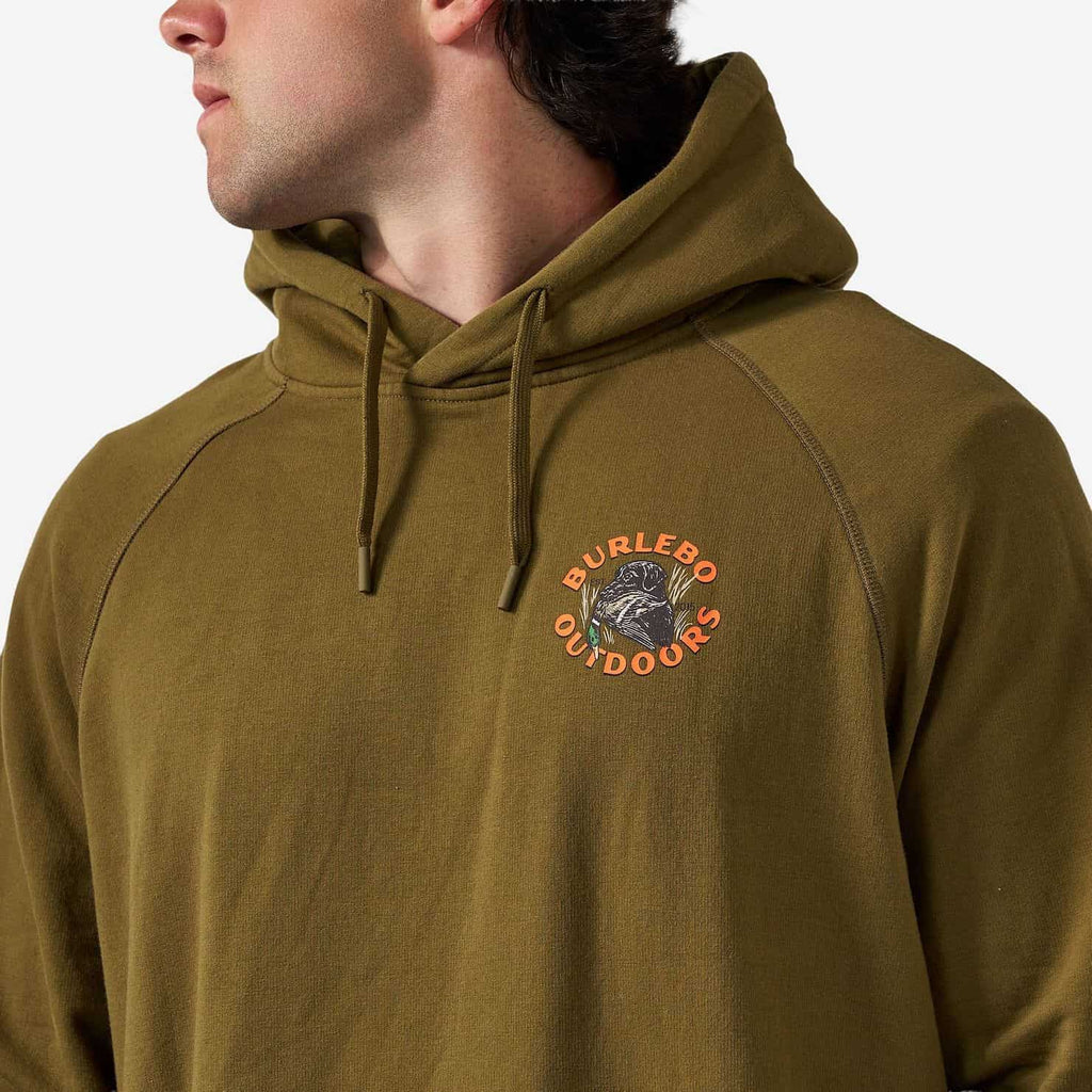 Fleece Hoodie - Duck Down - Hunter Green