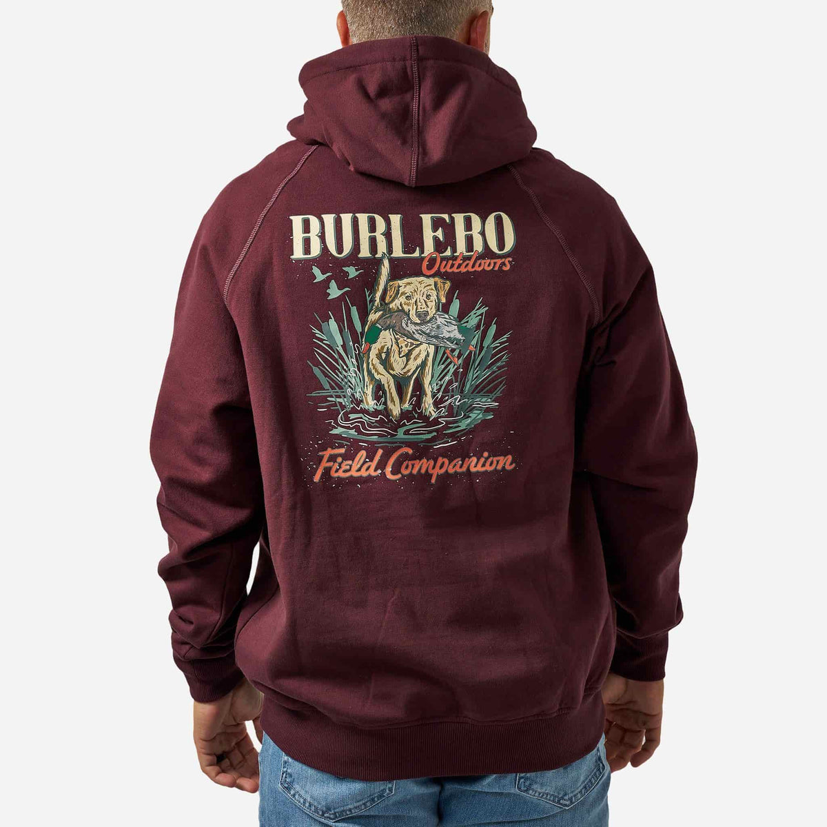 Fleece Hoodie - Field Companion - Maroon