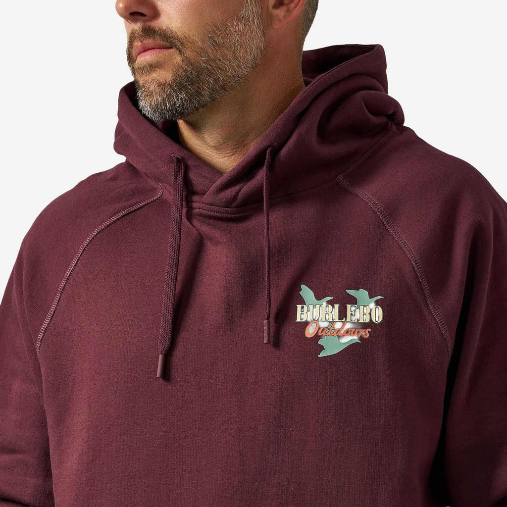 Fleece Hoodie - Field Companion - Maroon