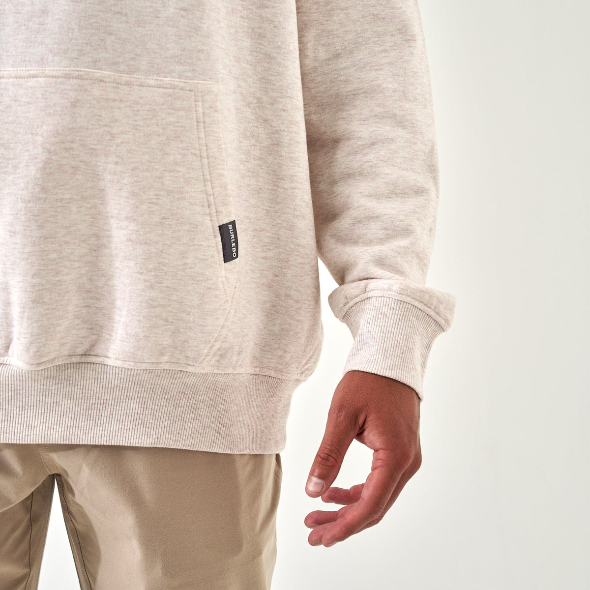 Fleece Hoodie - Whitetail Deer - Heather Oatmeal