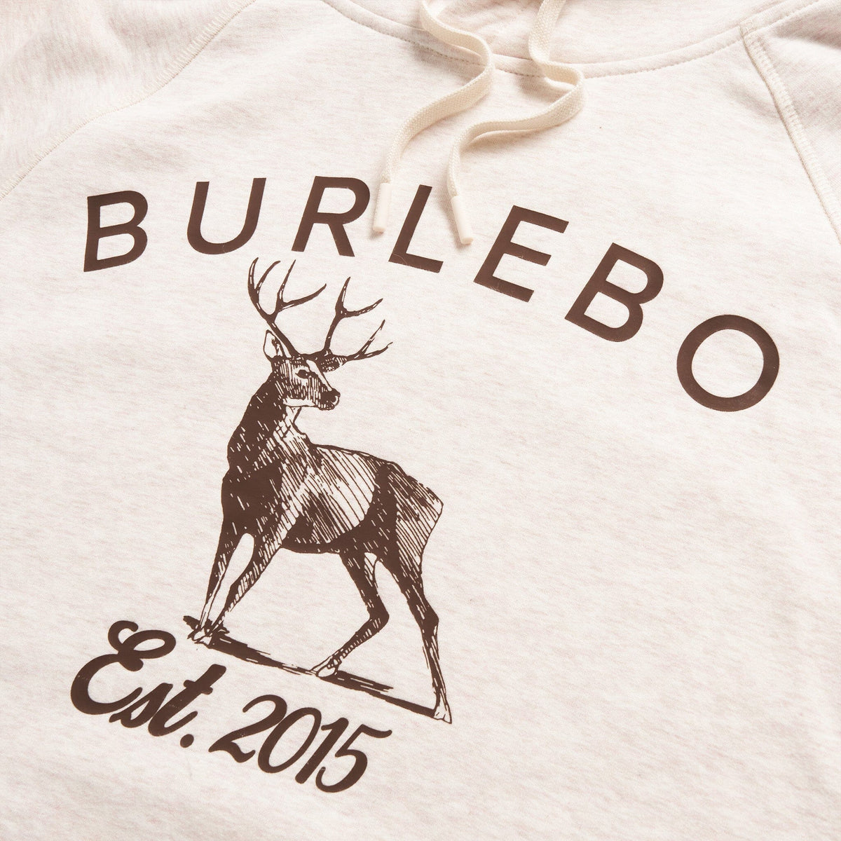 Fleece Hoodie - Whitetail Deer - Heather Oatmeal