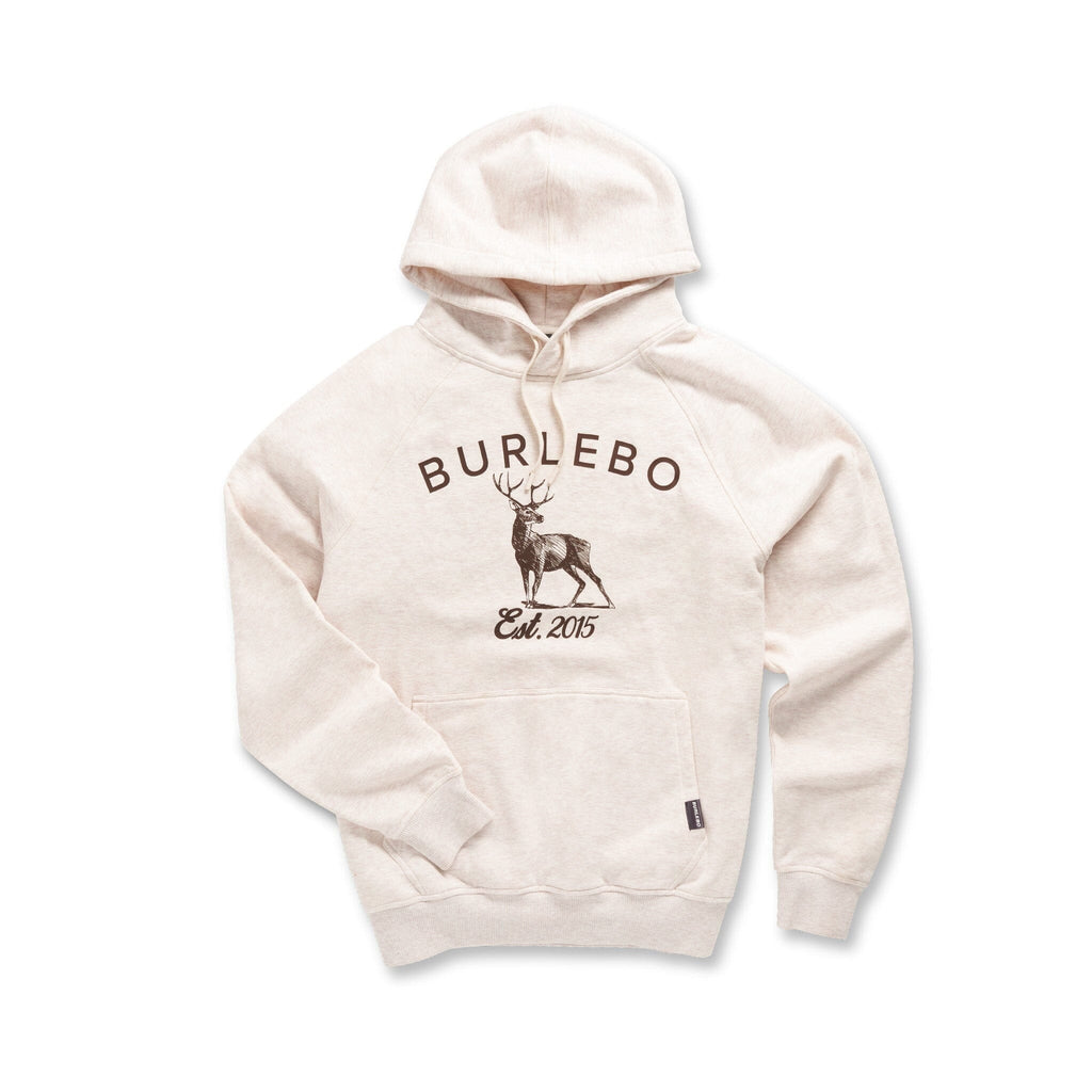 Fleece Hoodie - Whitetail Deer - Heather Oatmeal