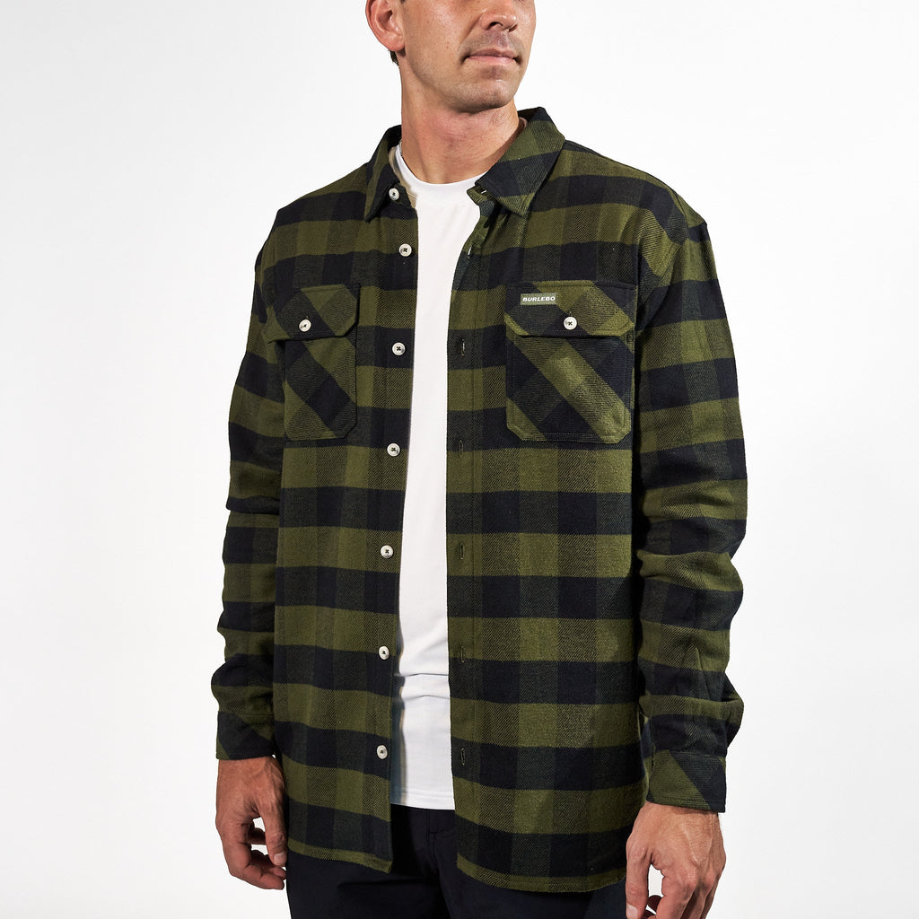 Flannel Shirt - Mallard Green Plaid