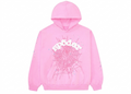 Sp5der OG Web Hoodie Pink