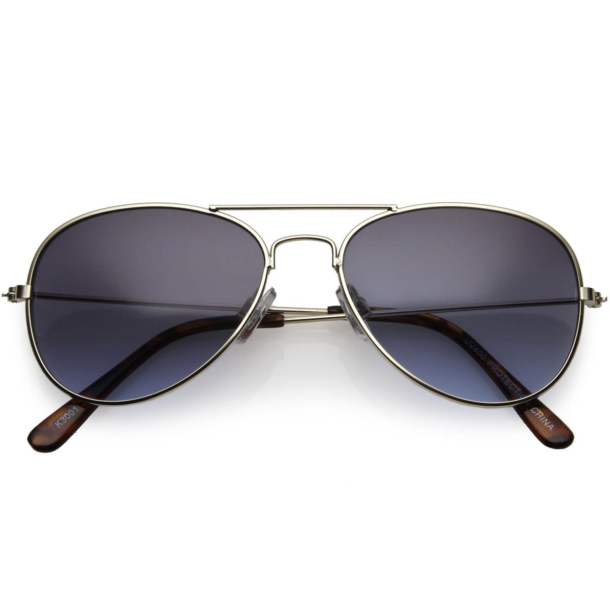 Kids Classic Slim Metal Teardrop Crossbar Small Aviator Sunglasses D021