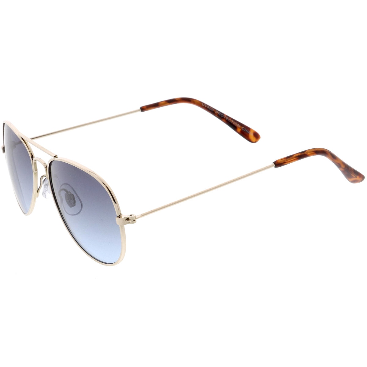 Kids Classic Slim Metal Teardrop Crossbar Small Aviator Sunglasses D021