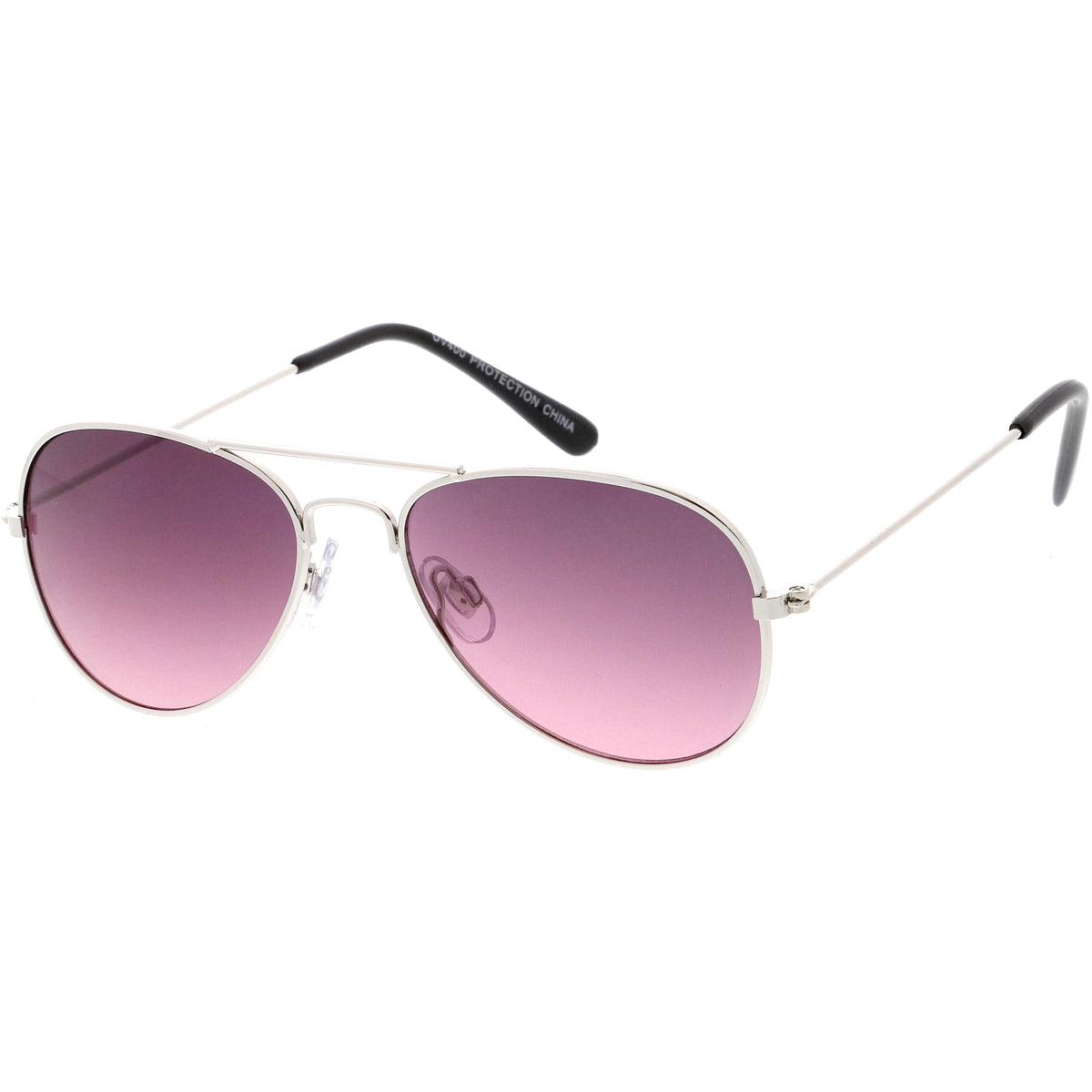 Kids Classic Slim Metal Teardrop Crossbar Small Aviator Sunglasses D021