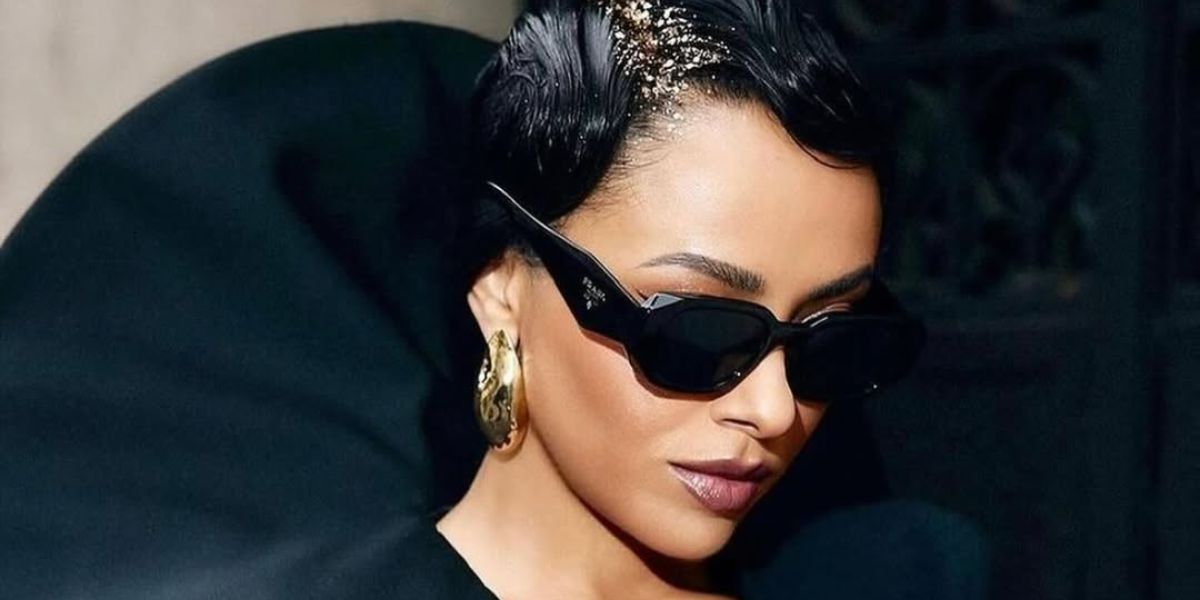 Prada PR 17WS 1AB5S0 Symbole Sunglasses - As Seen On Lamine Yamal & Travis Barker
