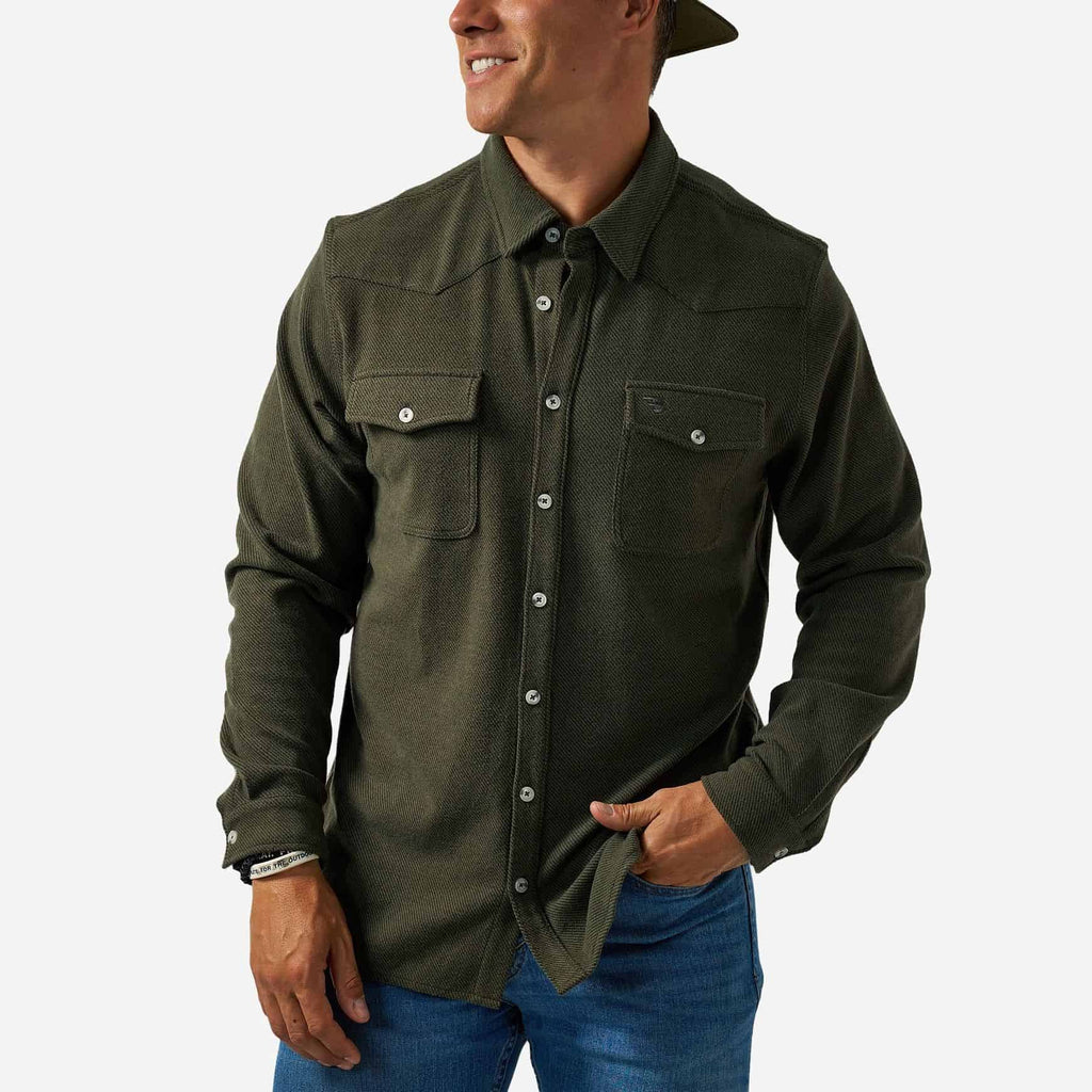 Long Sleeve - Austin Shirt - Olive Green