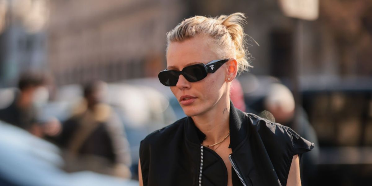 Prada PR 17WS 1AB5S0 Symbole Sunglasses - As Seen On Lamine Yamal & Travis Barker