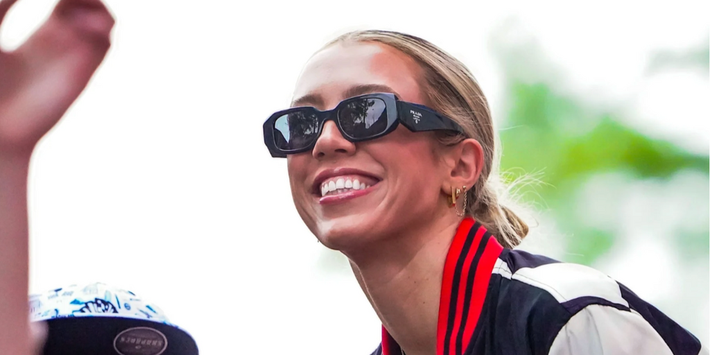 Prada PR 17WS 1AB5S0 Symbole Sunglasses - As Seen On Lamine Yamal & Travis Barker