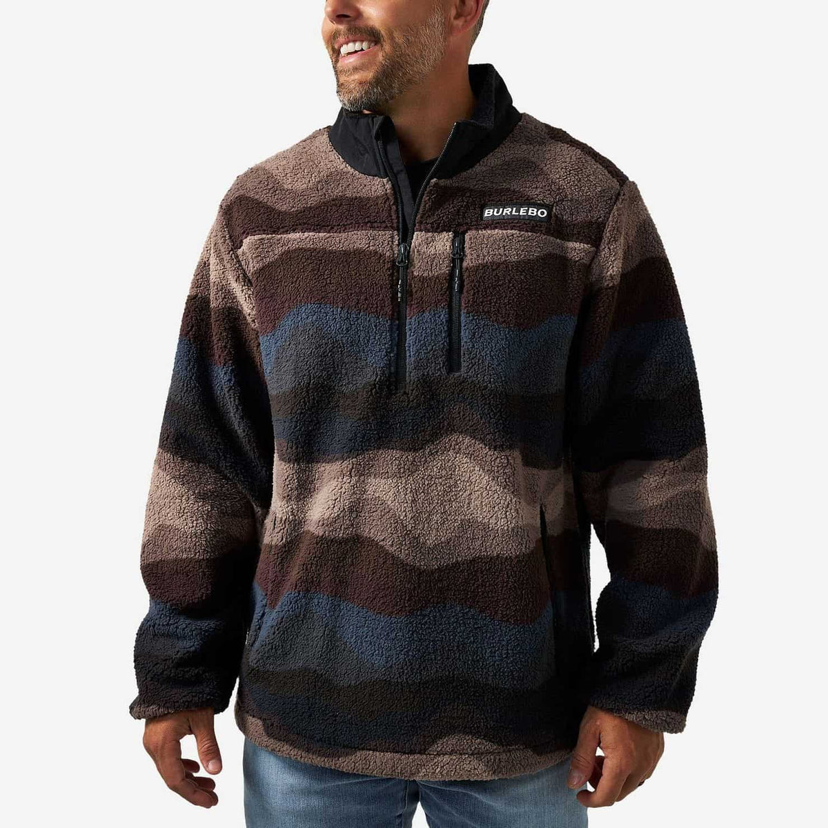 Mountain Fleece - Quarter Zip - Wave on Wave