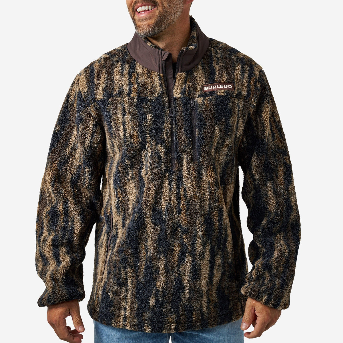 Sherpa - Quarter Zip - Midland Camo