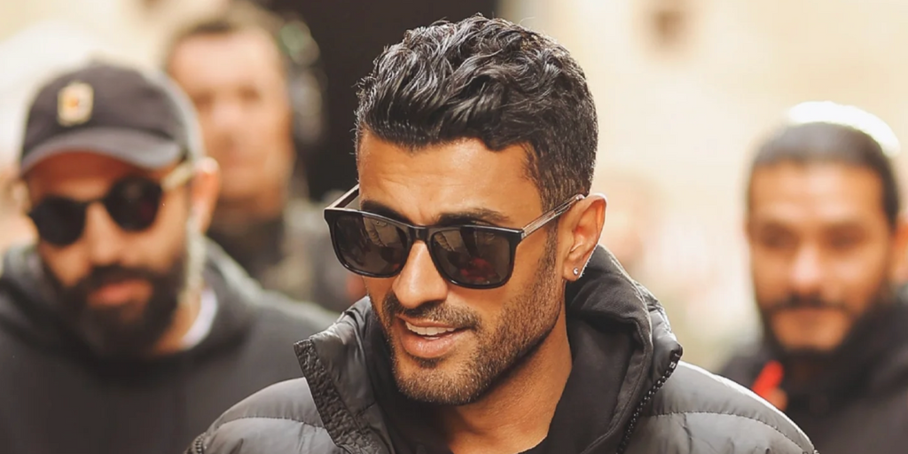 Gucci GG0381SN 007 Polarised Black and Crystal - As Seen On Mohamed Omar & LaDainian Tomlinson