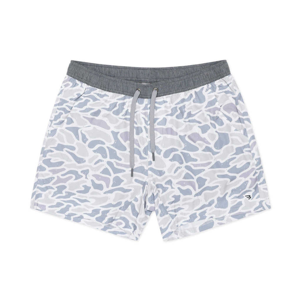 Athletic Short - White Camo - Grey Liner