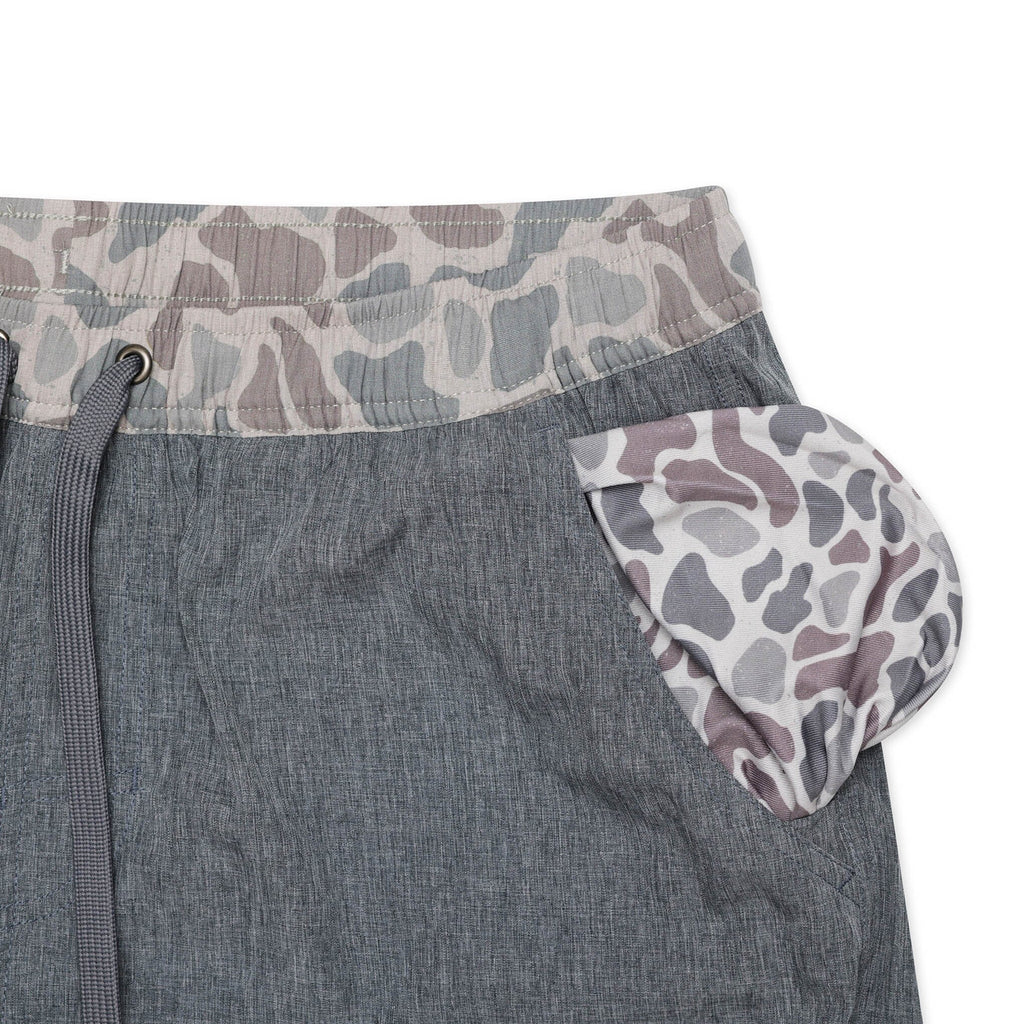 Athletic Short - Grizzly Grey - Classic Deer Camo Liner
