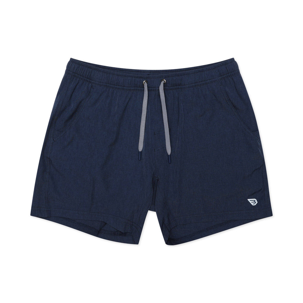 Athletic Short - Heather Navy - American Flag Liner