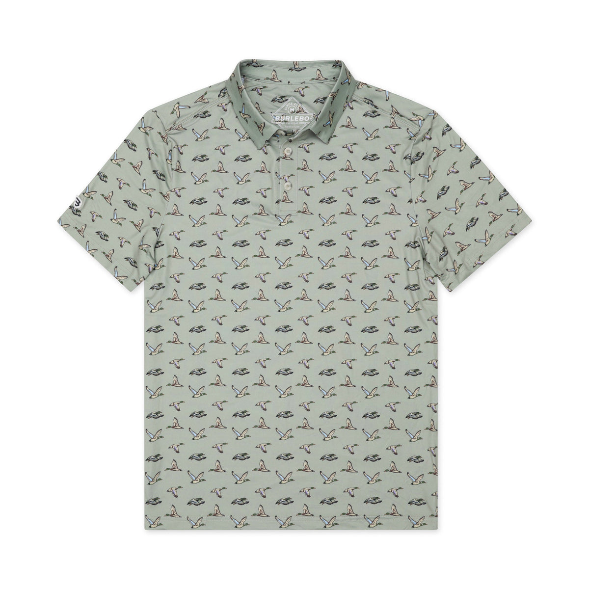 Performance Polo - Flying Ducks - Green