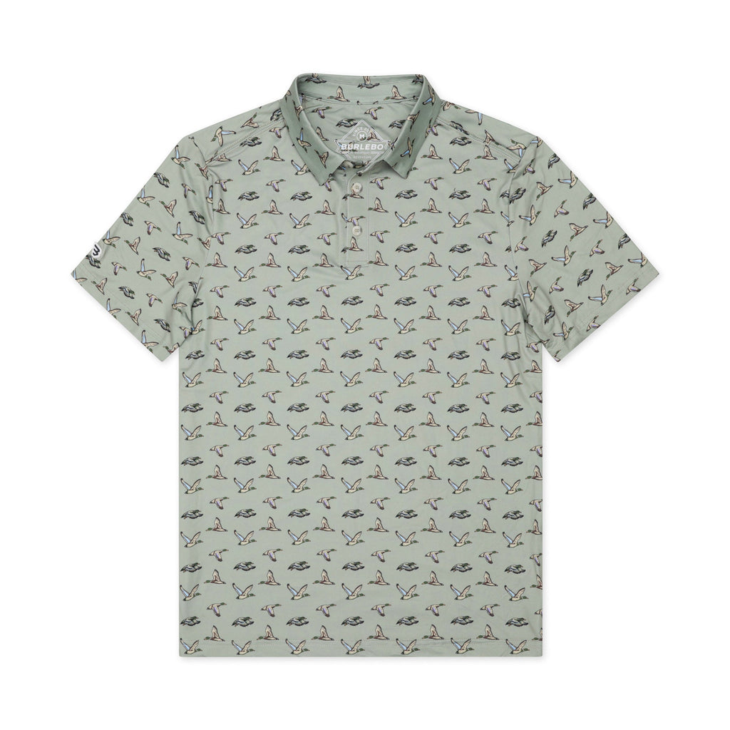 Father and Son Bundle - Performance Polo - Flying Ducks Green
