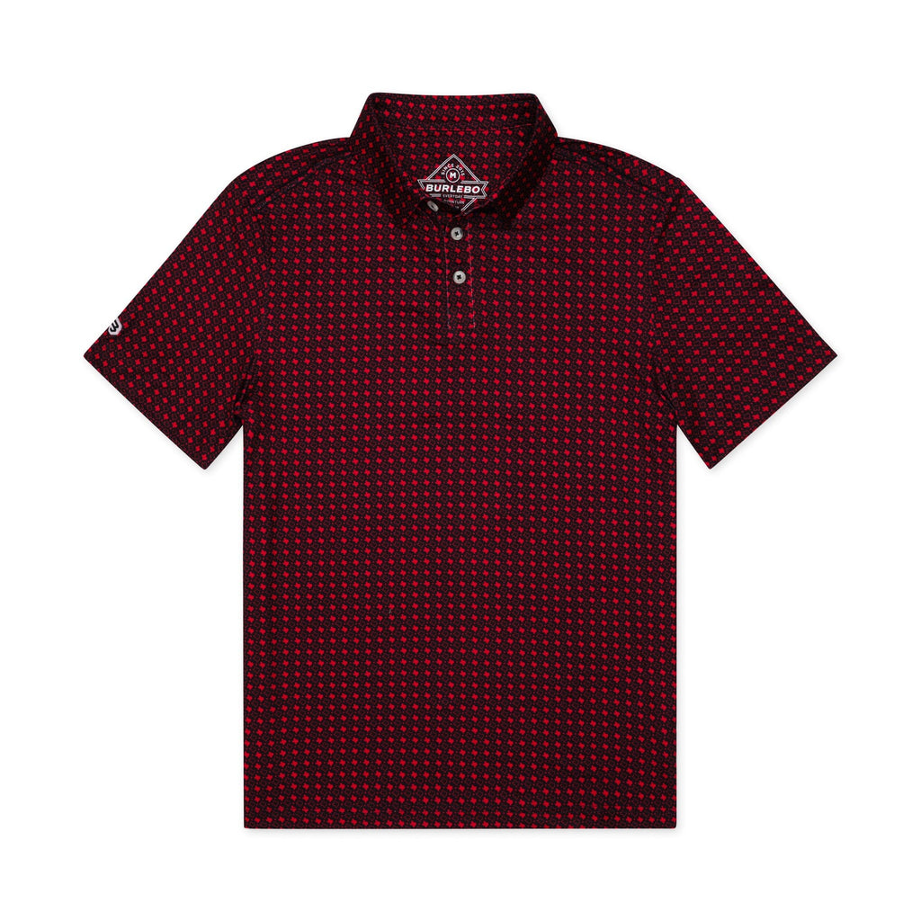 Performance Polo - Texas - Black & Red