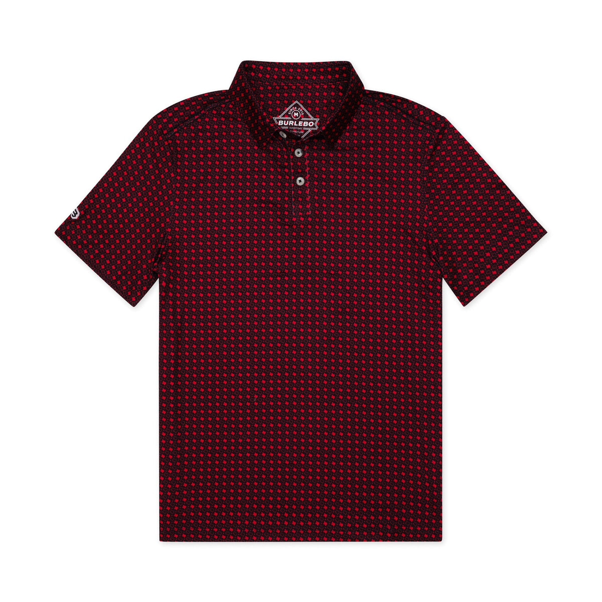 Performance Polo - Texas - Black & Red