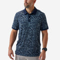 Performance Ringer Polo - Digi Camo - Navy