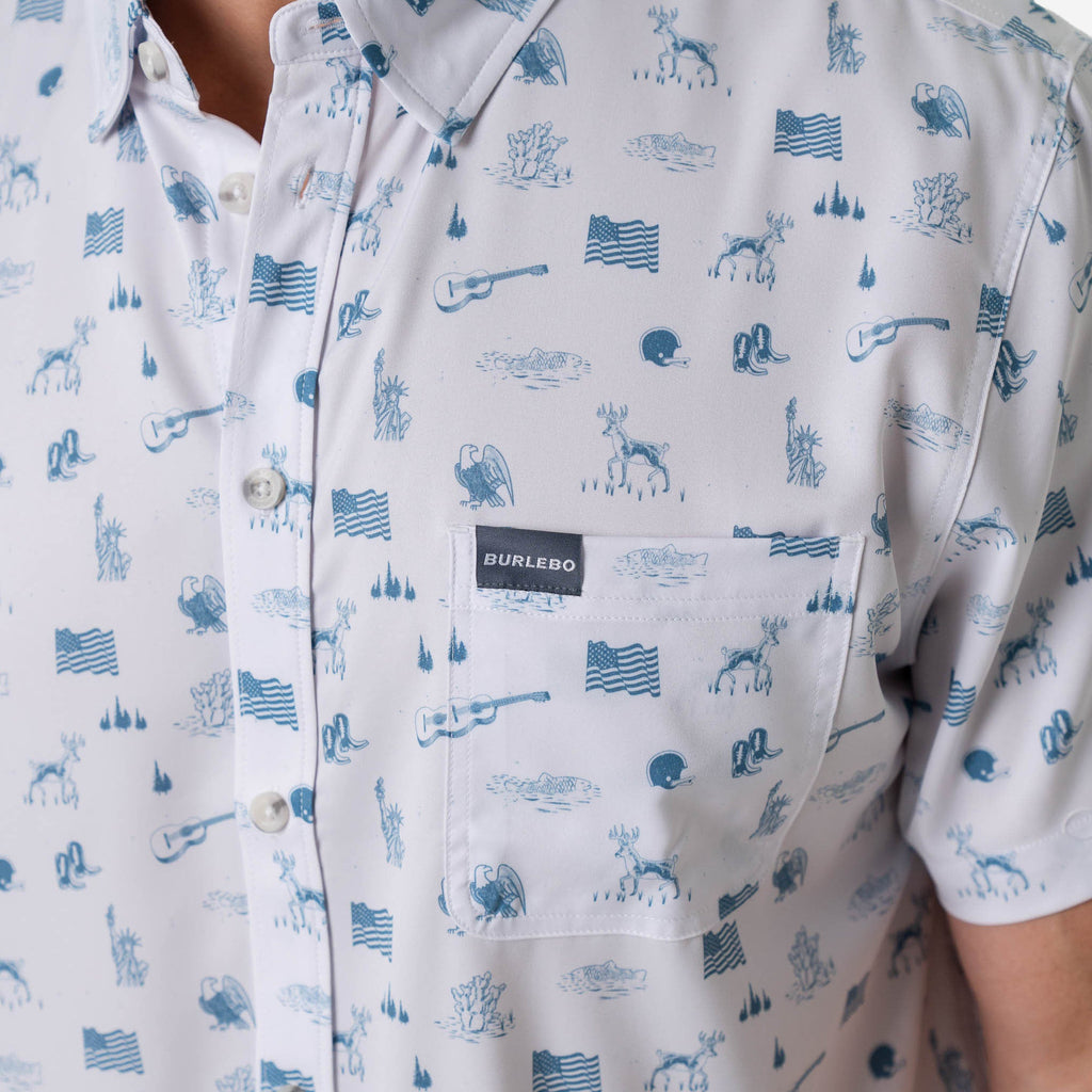 Performance Button Up - America the Great