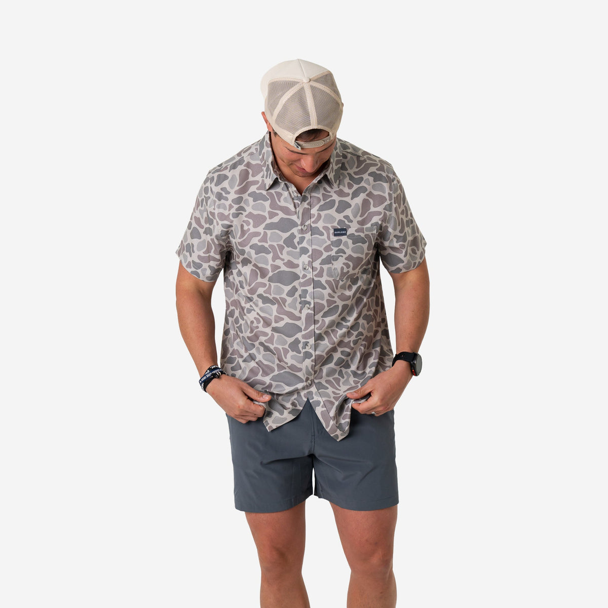 Performance Button Up -  Classic Deer Camo