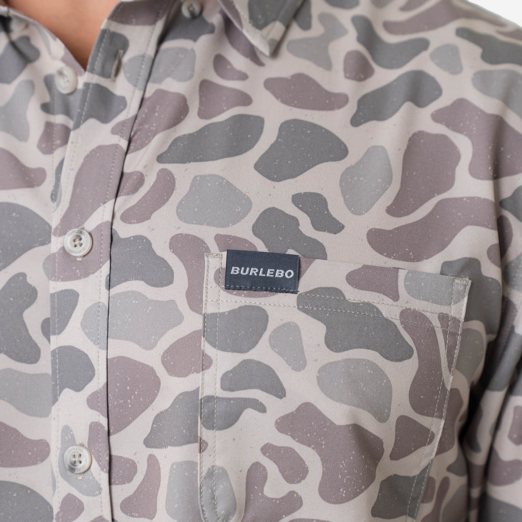 Performance Button Up -  Classic Deer Camo