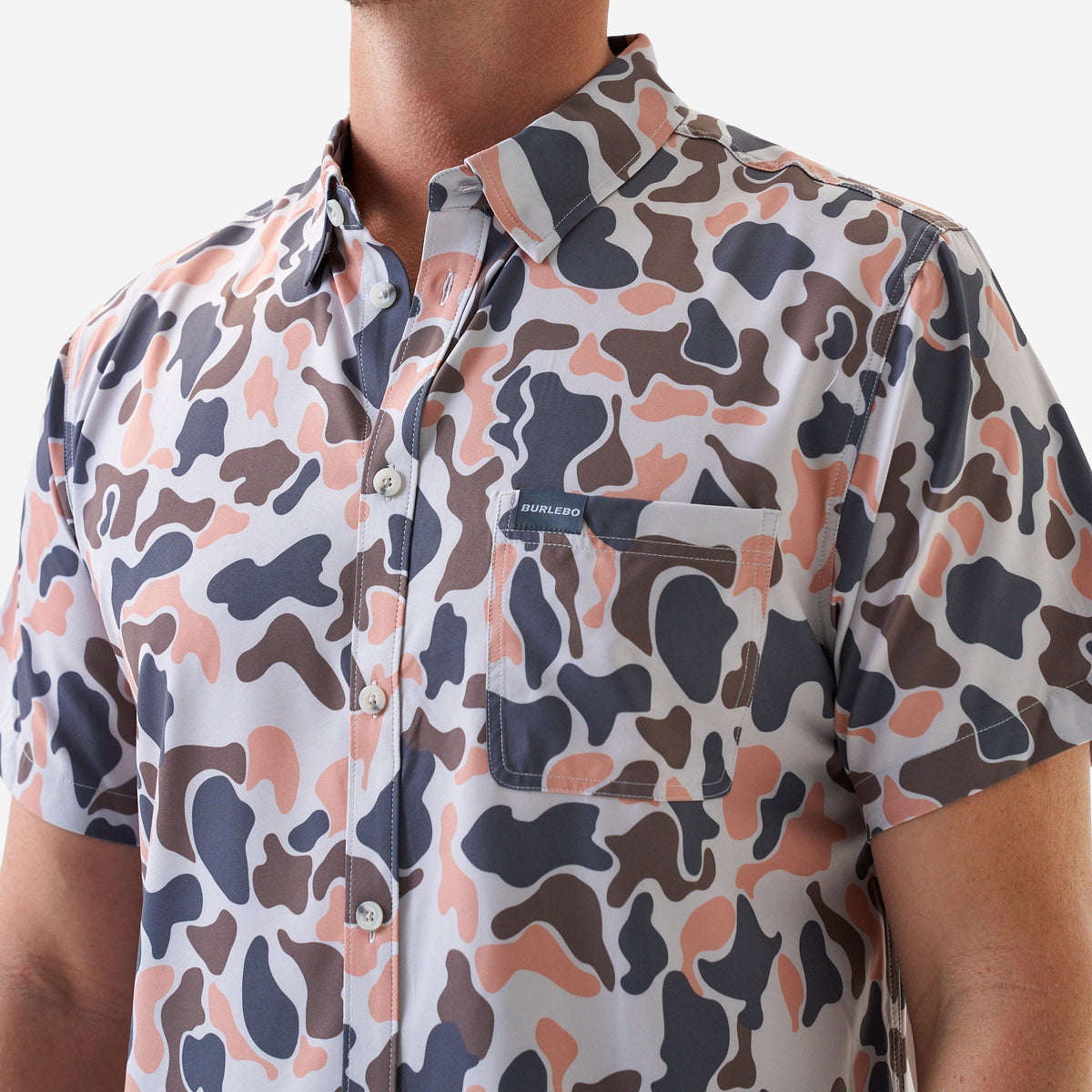 Performance Button Up - Vintage Camo