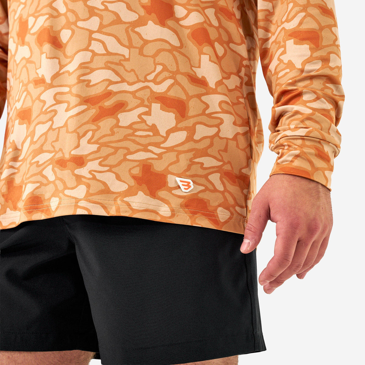 Performance Hoodie - Orange Texas Camo
