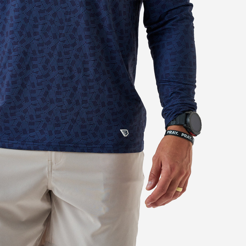 Performance Hoodie - Stars and Stripes - Navy