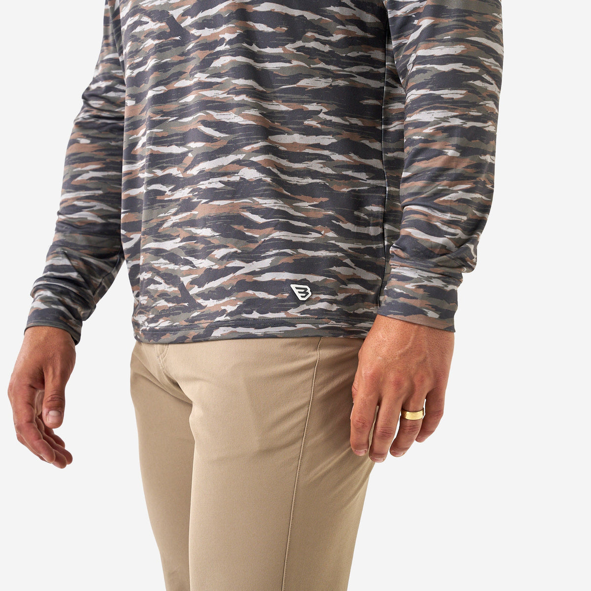 Performance Hoodie - Tiger Stripe Camo - Wetland