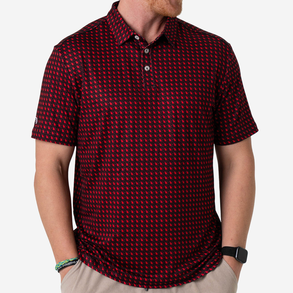 Father and Son Bundle - Performance Polo - Georgia - Black & Red