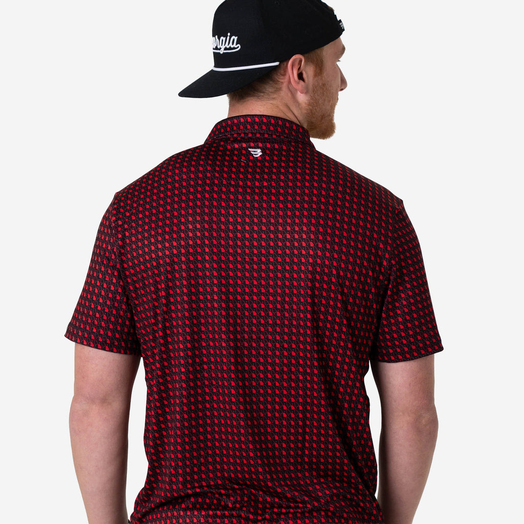 Father and Son Bundle - Performance Polo - Georgia - Black & Red