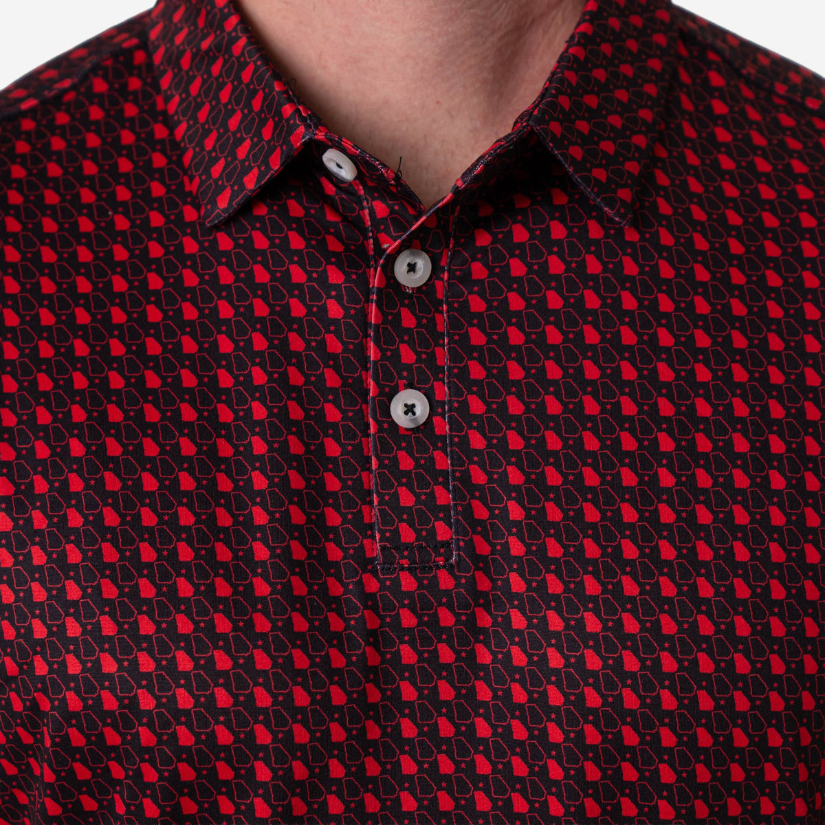 Father and Son Bundle - Performance Polo - Georgia - Black & Red