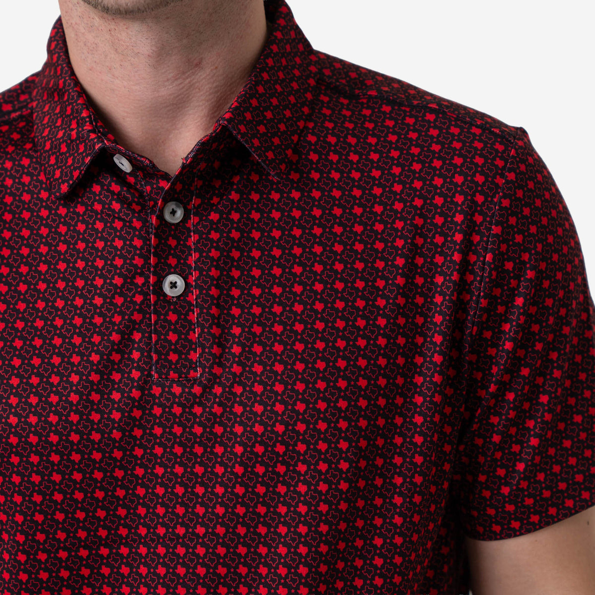 Father and Son Bundle - Performance Polo - Texas - Black & Red