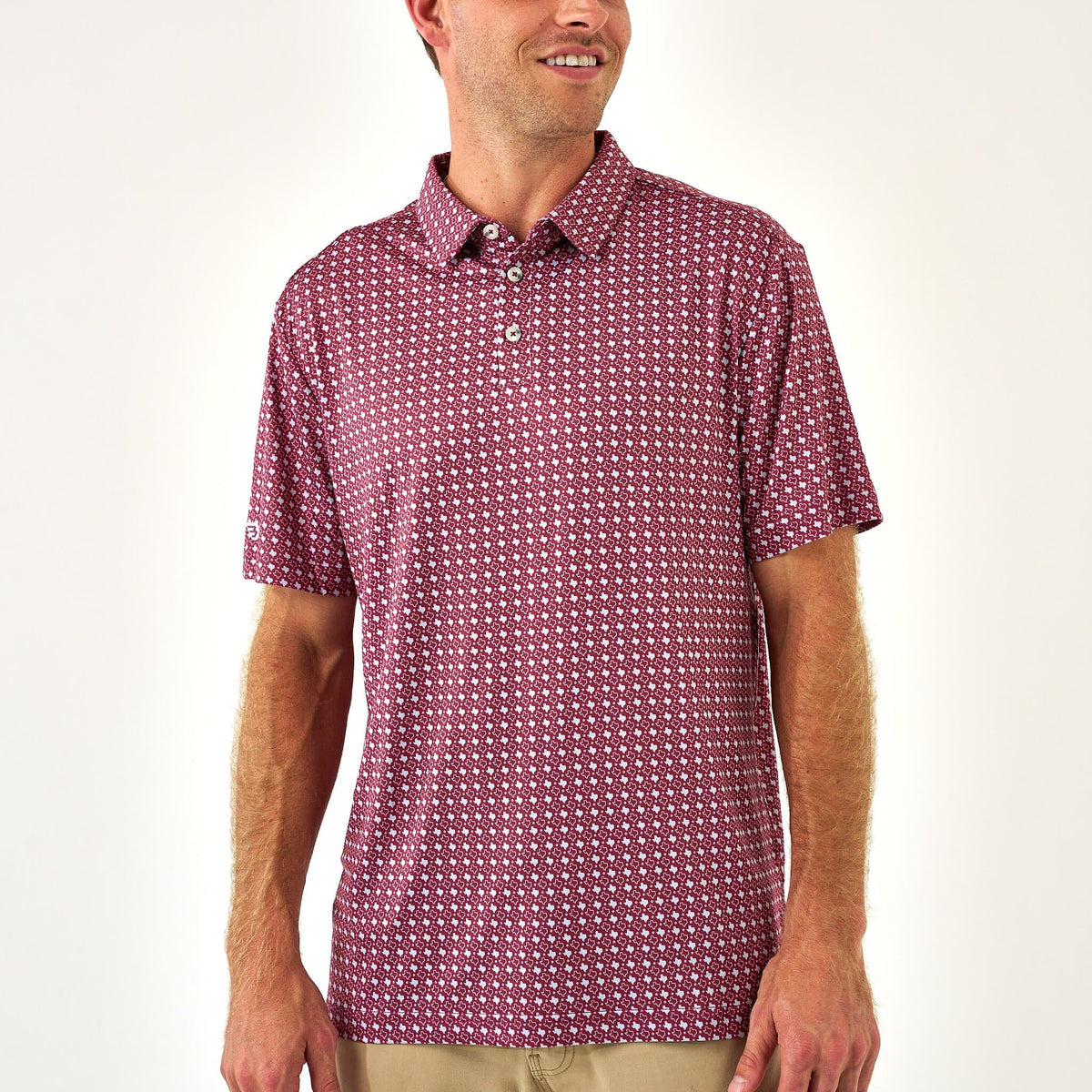 Father and Son Bundle - Performance Polo - Texas Maroon & Grey