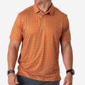 Performance Polo - Texas - Orange & White
