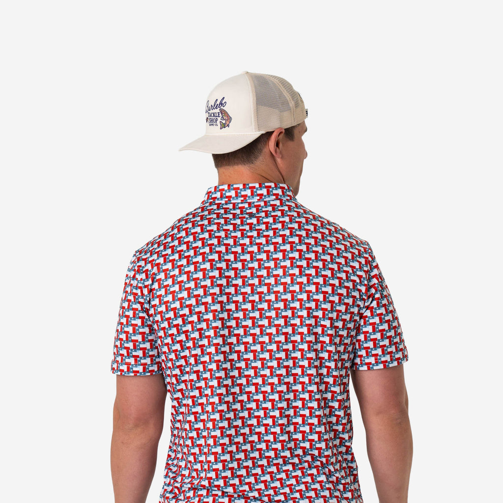 Performance Polo - Texas Flag