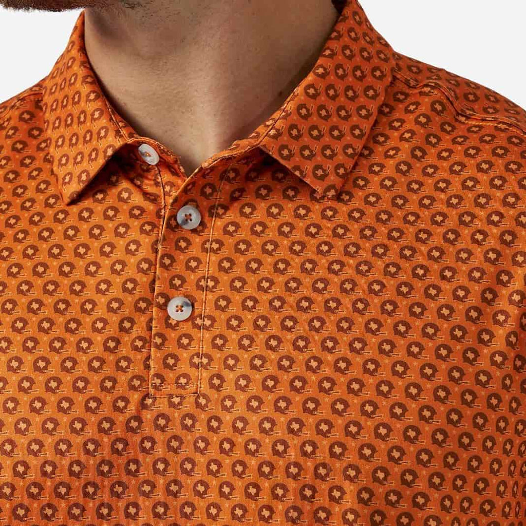 Father and Son Bundle - Performance Polo - Vintage Helmets - Orange