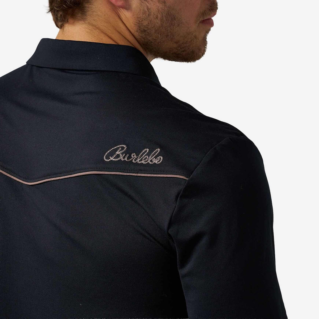 Pearl Snap Performance Polo - Mallards - Black