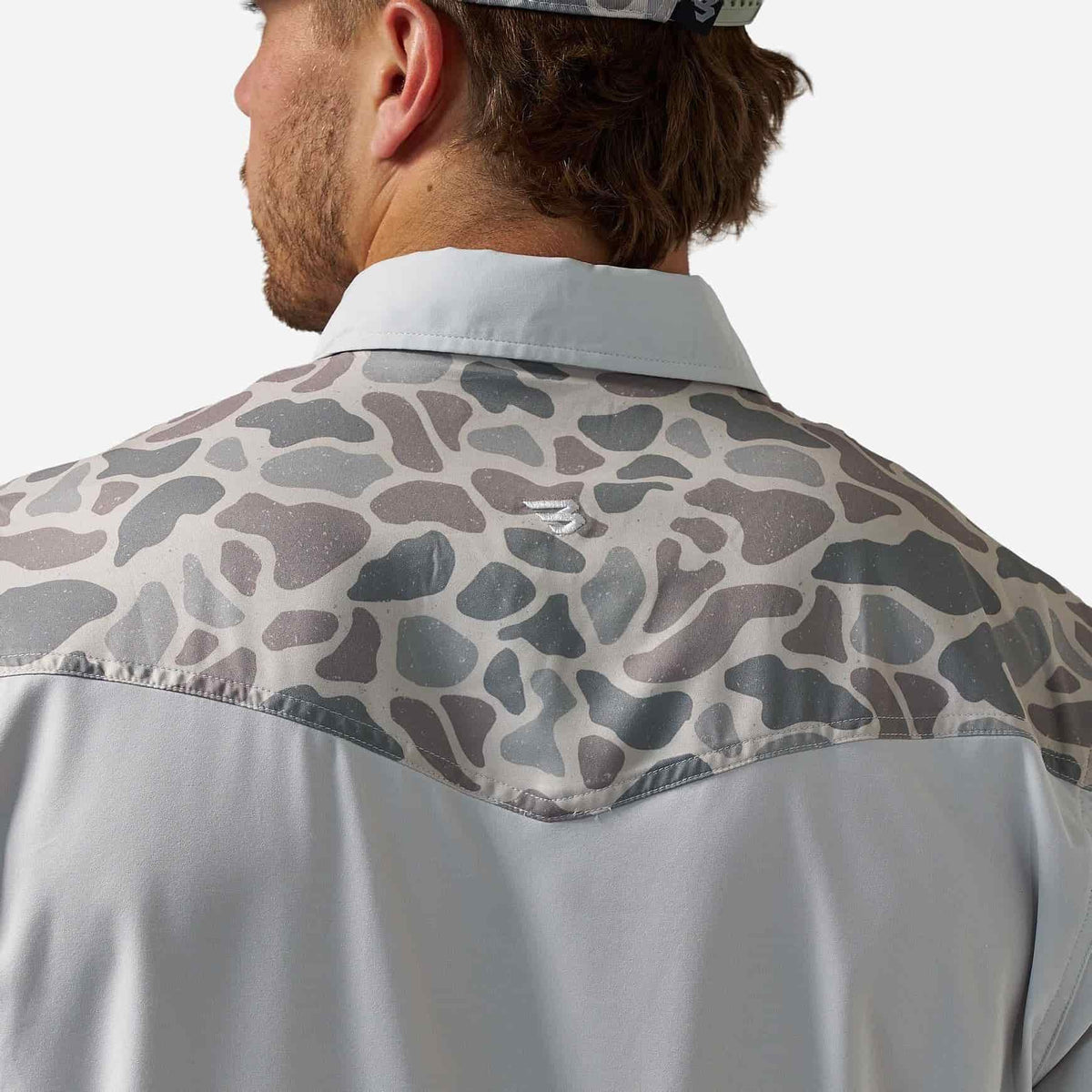 Performance Western Shirt - Bird SZN - Light Grey & Classic Deer Camo