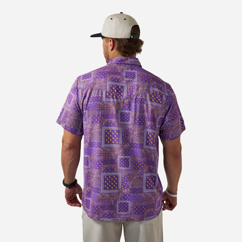 Performance Western Shirt - Louisiana Paisley - Purple