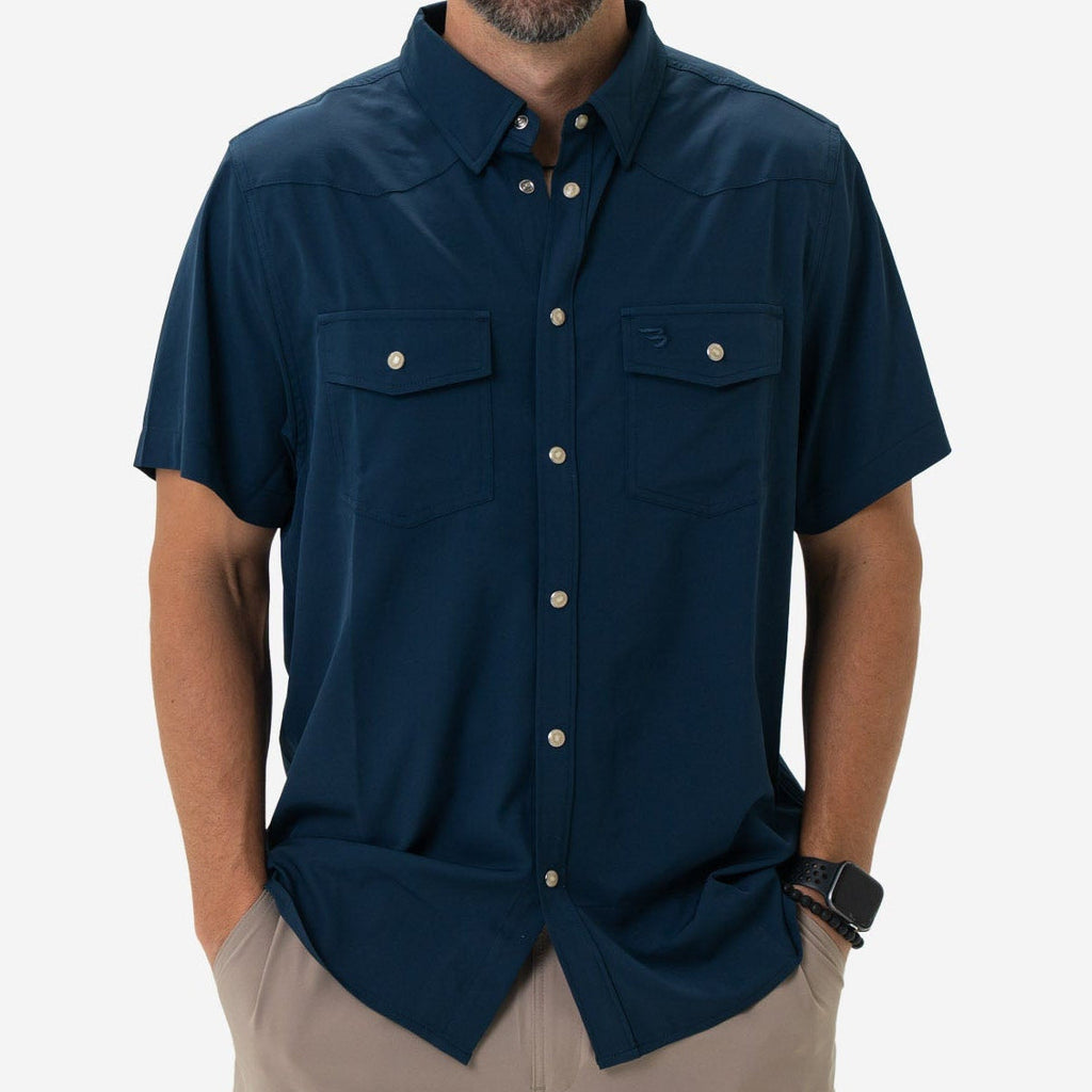 Performance Western Shirt - Navy