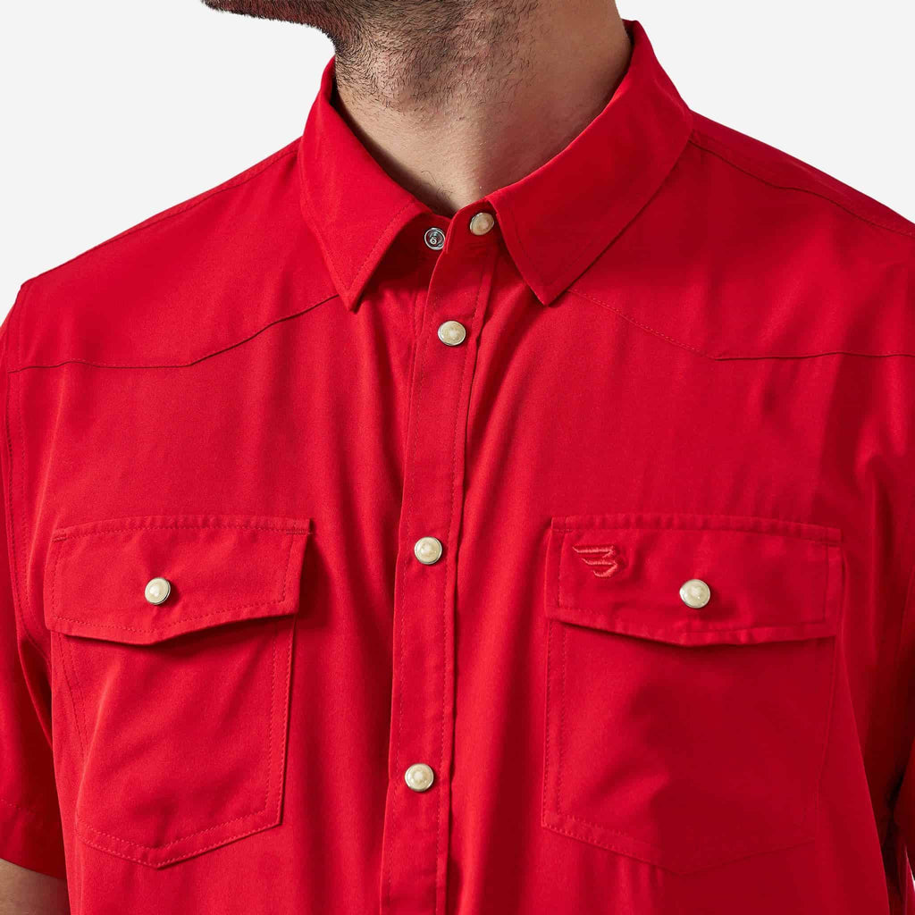 Performance Western Shirt - Red